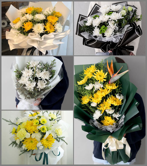 山东青岛平度市凤台街道白事花束代送